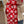 LV 3D Scarf 220cm Red White Cashmere 973418