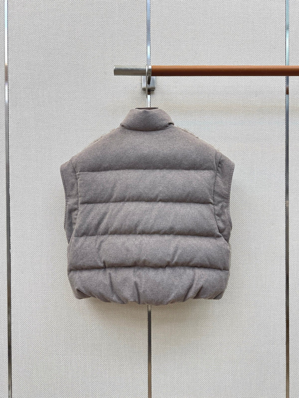 BC 26s Down Vest Grey Goose Down Filling Plush Fabric 419303
