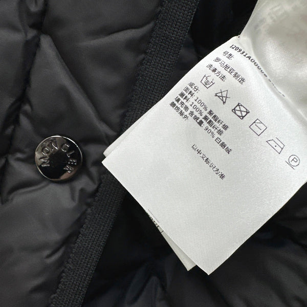 Moncler 26s Cygnes Belted Short Down Jacket Black 419291