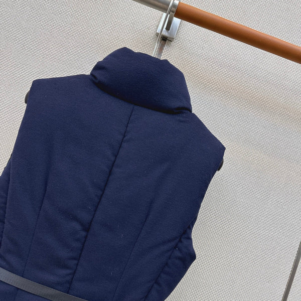Prad 26s Loden Down Vest Navy Blue Down Filling 419337