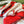 GG Signature Floral Scarf 90CM White Red Twill Silk 280694
