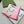 GG Signature Floral Scarf 90CM White Pink Twill Silk 280696