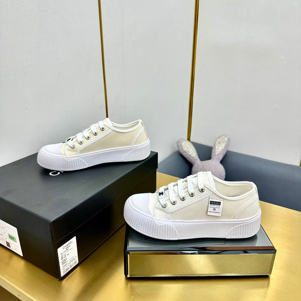 CC 26s Platform Sneakers White Canvas 832623