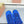 Miu Plume Sneakers Blue Satin 565675