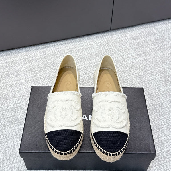 CC Espadrilles Black White Canvas 653921