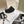 CC 26s High-Top Sneakers In Black And White Calfskin And Suede