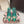 DG Rainbow Slingbacks Teal Green Patent Leather 663073