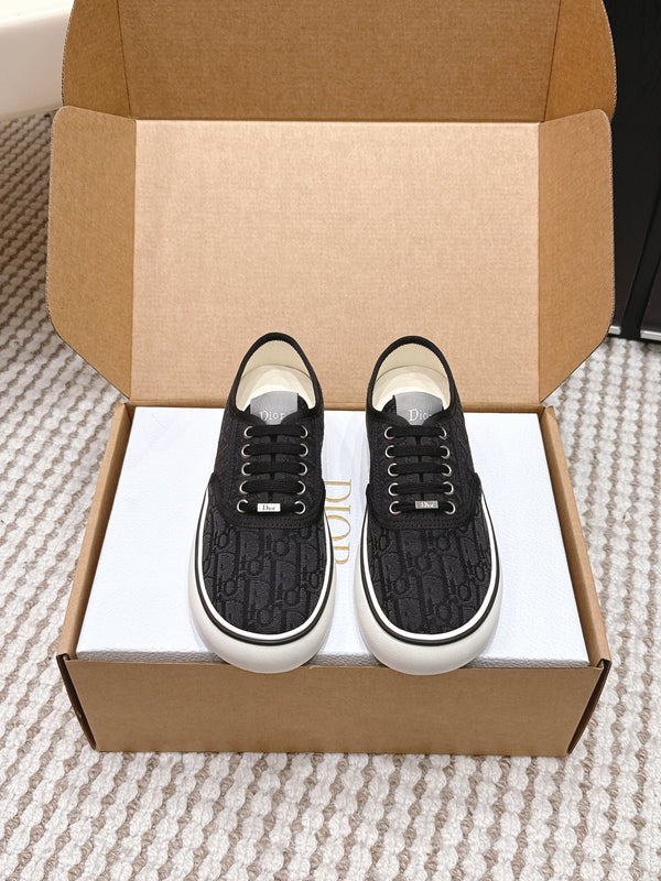CD Saltwind Sneaker Black Oblique Jacquard Cotton 632435