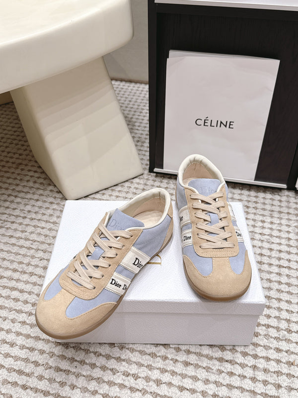 CD Ribbon Sneaker Blue Khaki Suede 930300