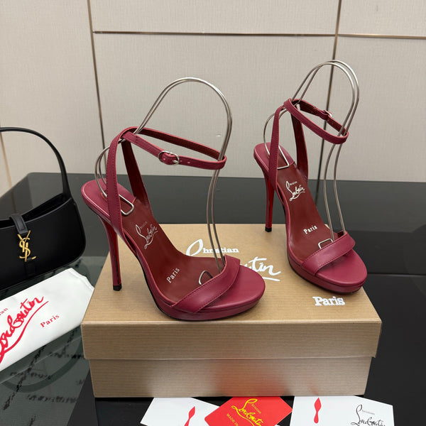 CL Miss Z Sandal 12cm Burgundy Cowhide 828154