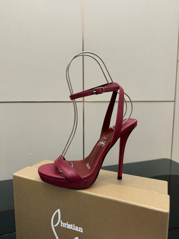 CL Miss Z Sandal 12cm Burgundy Cowhide 828154