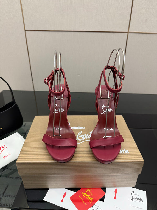 CL Miss Z Sandal 12cm Burgundy Cowhide 828154