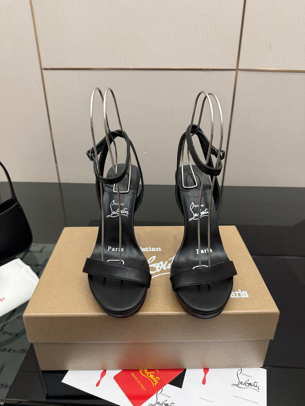 CL Miss Z Sandal 12cm Black Cowhide 828156