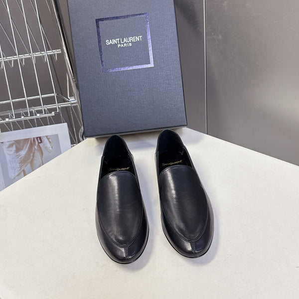YSL 26s Loafer Black Glossy Leather 635589