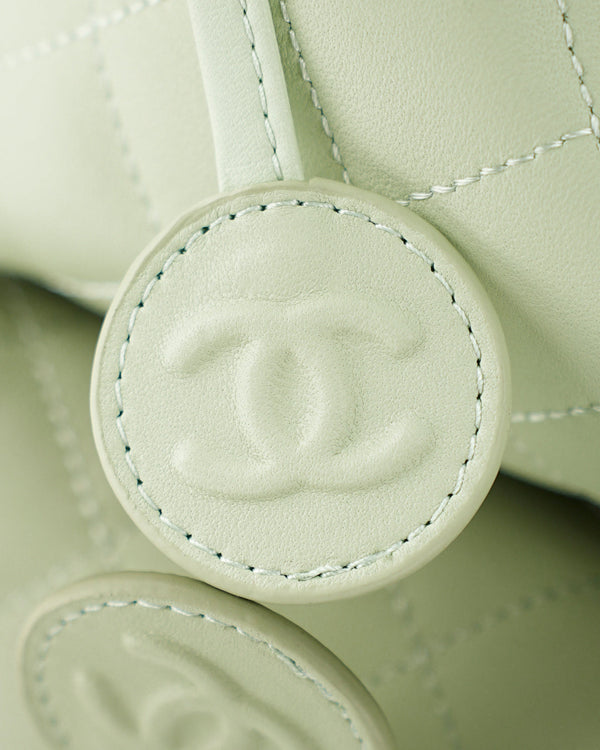 Chanel 2026 Lucky Bag 22cm Light Sage Green Sheepskin
