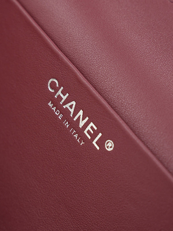CC 26s Maxi Flap Bag 39cm Burugndy Calfskin SHW
