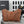 CC Shopping Bag 32cm Chocolate Braided Raffia