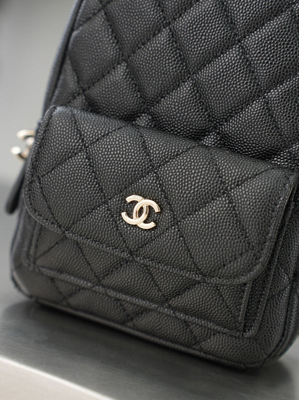 CC 𝑨𝑷𝟑𝟕𝟓𝟑 Mini Backpack Black Caviar