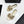 CC 25C Mules Flower Gold Metalic Calfskin