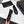 CC 25 Ballet Flat Large Logo Black Quilted Calfskin