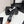 CC 25 Mary Janes In Black White Velvet And Sheepskin 352464