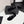 CC Crystal Logo Thong Sandal Black Velvet 352478