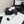 CC25 Mary Janes White Black Cowhide 352504