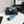 CC25 Mary Janes Light Blue Fabric And Black Cowhide 352509