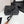 CC 25 Camellia Thong Sandals Black Sheepskin 368839