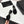 CC 25 Camellia Open Heel Mule Sandals 50mm Black Coarse Glitter Fabric And Sheepskin 368856