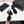CC 25 Camellia Open Heel Sandals 90mm Black Sheepskin And Fabric 368819