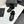 CC furry mule black cowhide and wool 532573