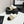 CC furry mule light beige black suede and wool 532577
