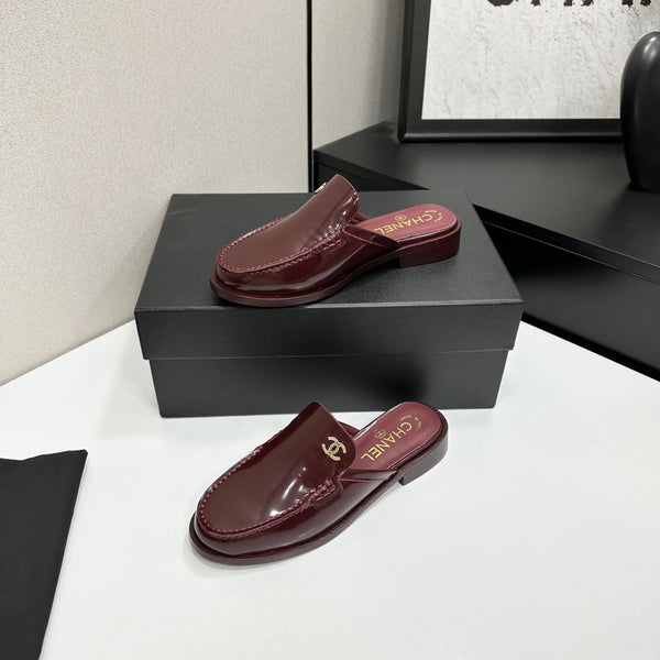 CC SS 2026 Pre Loafer Sandal Burgundy Calfskin 630476