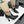 CC 26s Knee-High Boots Seashell Charms Black Beige Mesh Leather 944678