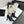 CC 26s Knee-High Boots Seashell Charms White Black Mesh Leather 944680