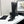 CC 26s Mesh Knee High Boots Black Leather 109224