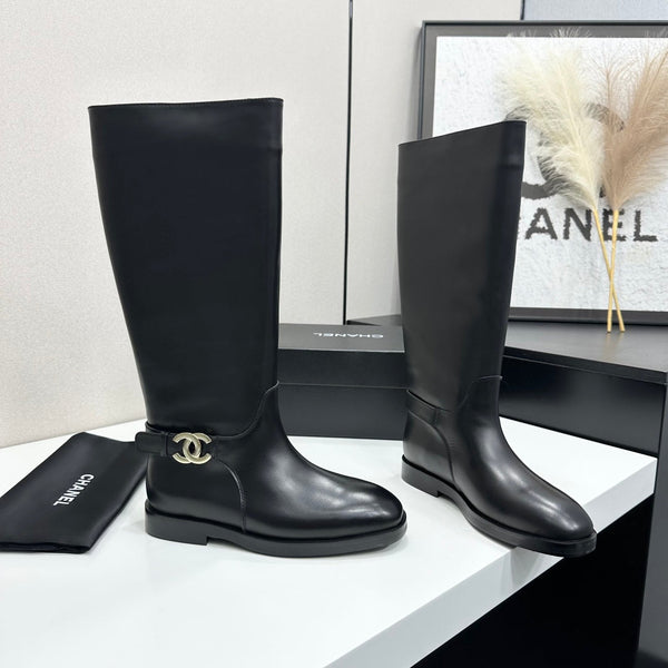 CC 26S Turnlock Jumping Boots 3cm Black Leather