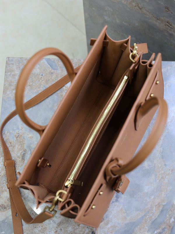 Prada Sac De Jour Nano 32cm Brown Grain Cowhide GHW