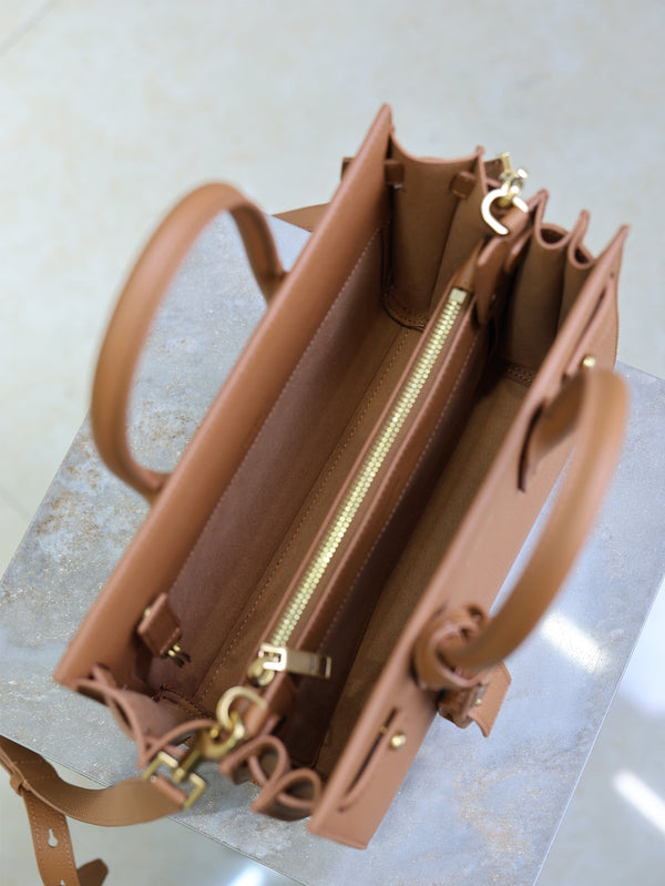 Prada Sac De Jour Nano 26cm Brown Grain Cowhide GHW