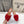Alaia 25 Flower Slippers Red Sheepskin 302675