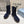 Prada 25 Boot Navy Blue Black Cowhide Suede 491869