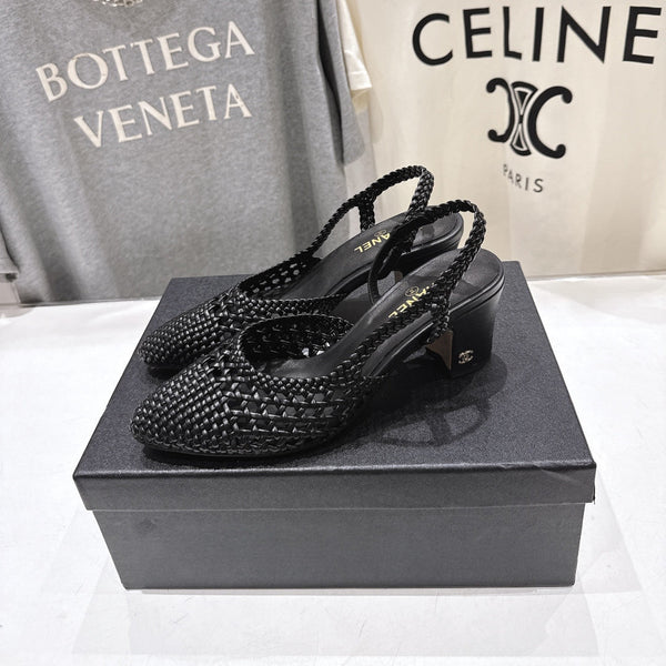 CC 26s Slingback 6.5cm Black Distinct Woven 888095