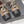 CC 26s Square-Toe Lace-Up Shoes with Leopard Print Scarf Black Beige Leather 946032