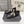 CC 26s Square-Toe Lace-Up Shoes with Leopard Print Scarf Black Leather 946033