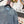 Prada 2025 Three-button Triangle Logo Denim Cropped Jacket Blue Cotton