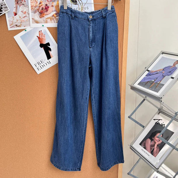 Miu 2026 Straight-Leg Jeans Blue Cotton 636352