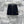 LV 25 Denim Skirt Black Cotton