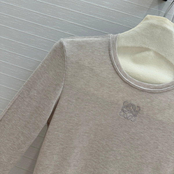 Loewe Long-sleeve T-shirt Gray Lyocell
