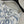 CC 25 Printed Denim Single-breasted Short Skirt Blue White Cotton